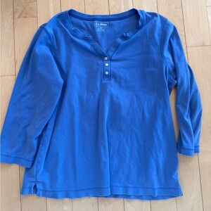 Cotton Long Sleeve Henley